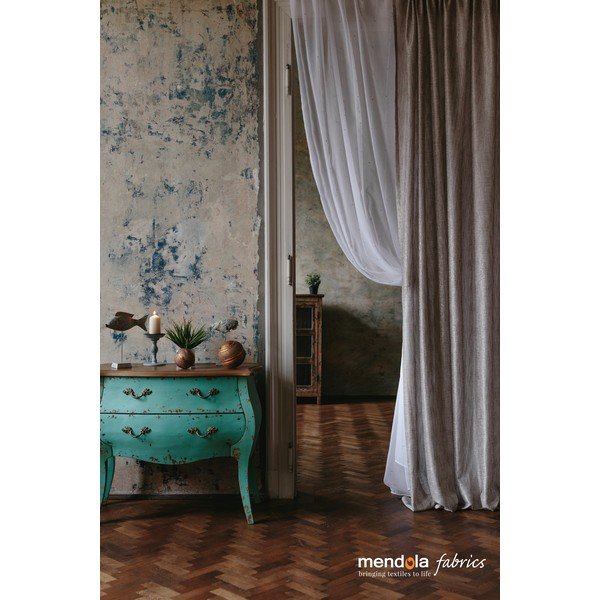 Permatoma užuolaida baltos spalvos 140x260 cm Michelle – Mendola Fabrics-image-4