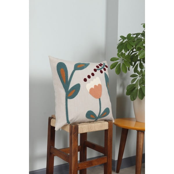 Iš lino dekoratyvinė pagalvėlė 43x43 cm Fresya – Mioli Decor-image-2