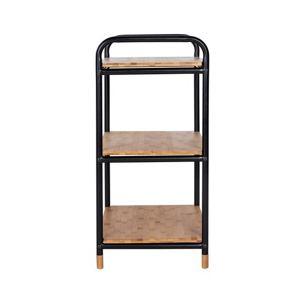 Iš metalo vonios lentyna juodos spalvos/natūralios spalvos 42x69 cm Loft – Wenko-image-3
