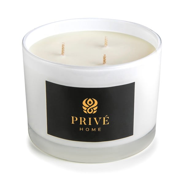 Aromatinė žvakė iš sojų vaško degimo laikas 35 h Oud & Bergamote – Privé Home