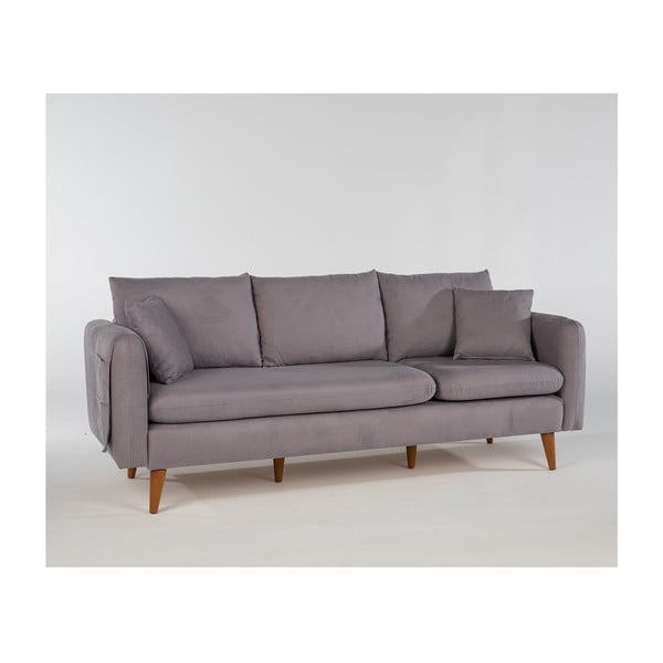 Sofa pilkos spalvos 215 cm Sofia – Balcab Home-image-2