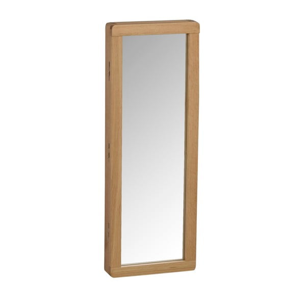 Natūralaus ąžuolo veidrodinė raktų spintelė Rowico Metro-image-2