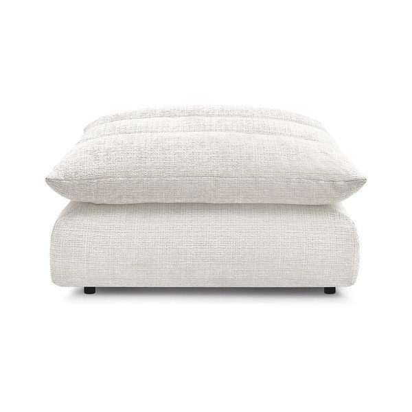 Baltos spalvos taburetė iš šenilinio audinio Neil – Bobochic Paris-image-3