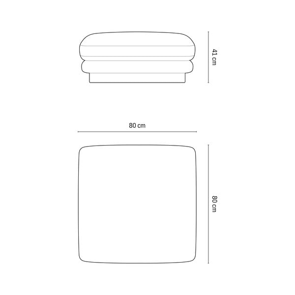 Taburetė smėlio spalvos Torino – Micadoni Home-image-3