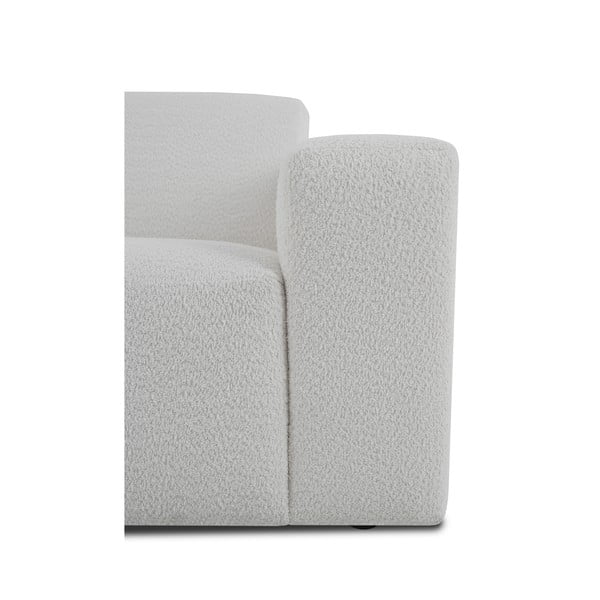 Iš boucle kampinė sofa baltos spalvos („U“ formos) Roxy – Scandic-image-4