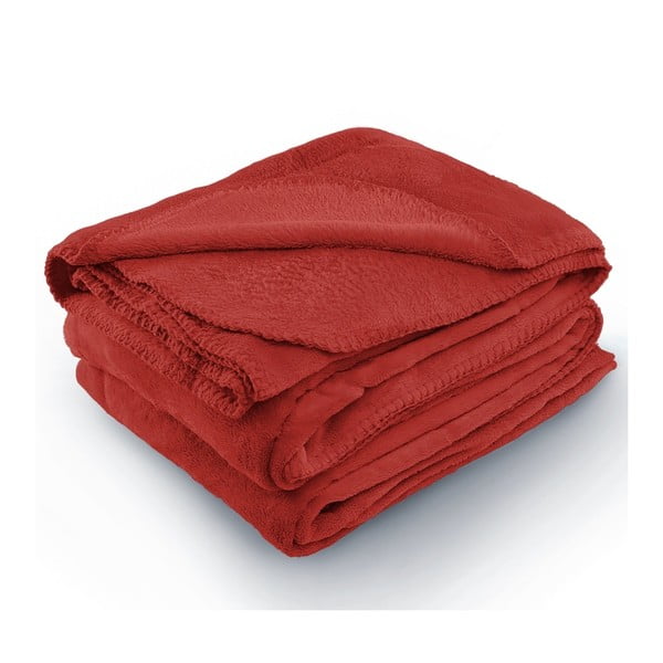 Raudona mikropluošto antklodė "AmeliaHome Tyler", 70 x 150 cm