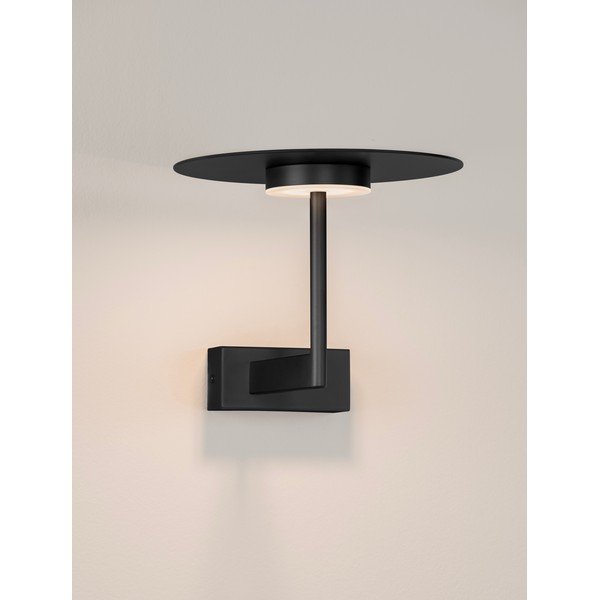 Matinės juodos spalvos iš aliuminio sieninė lempa LED Tovi – Nova Luce-image-3