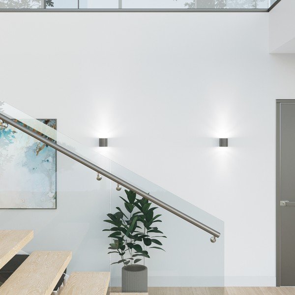 Sieninė lempa tamsiai pilkos spalvos ø 10 cm Roda – Sollux-image-1