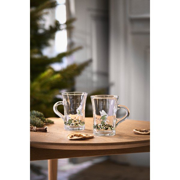 Iš stiklo puodeliai 2 vnt. su Kalėdų motyvu 230 ml Christmas – Holmegaard-image-2