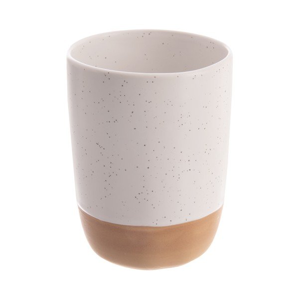 Kreminės spalvos keramikiniai puodeliai 6 vnt. latte kavai 340 ml Statek – Orion
