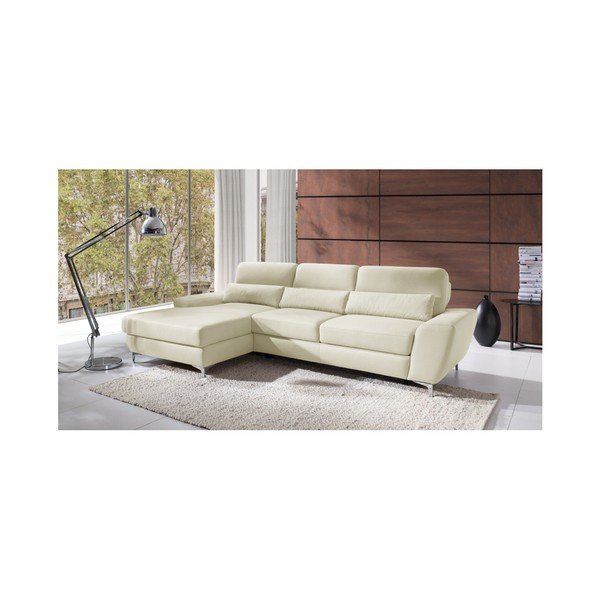 Kreminė kampinė sofa-lova "Windsor & Co. Sofos "Omega", kairysis kampas-image-4