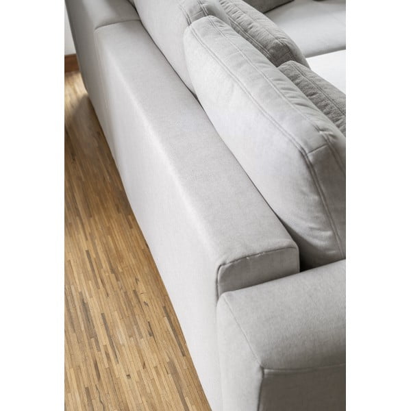 Kreminė kampinė sofa-lova (U formos) Homely Tommy - Miuform-image-3