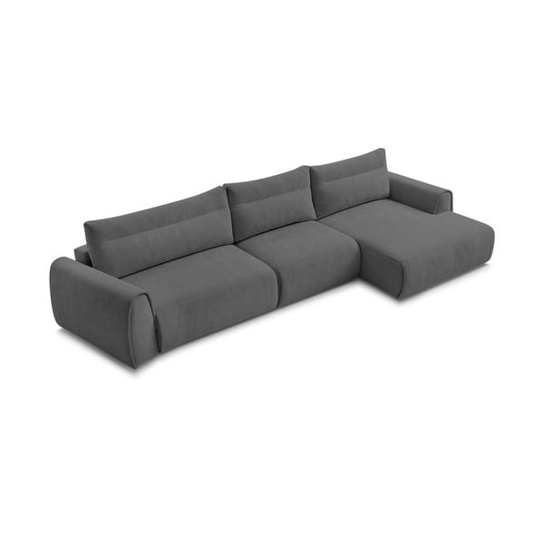 Kampinė sofa pilkos spalvos Aden – Bobochic Paris-image-4