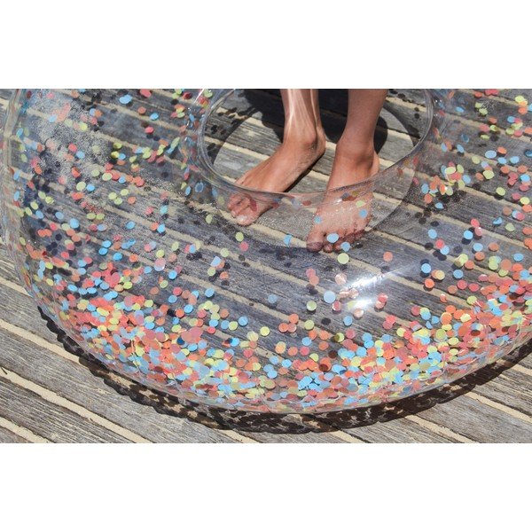 Pripučiamas ratas Sunnylife Confetti, ø 110 cm-image-1