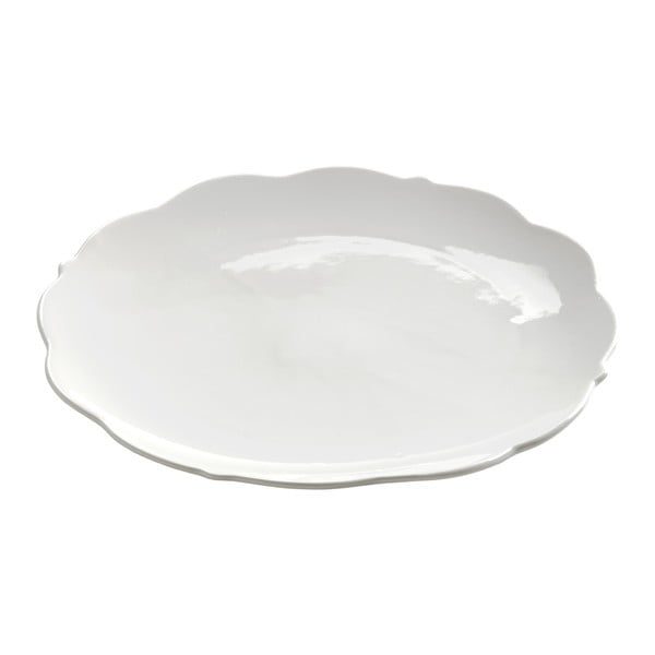 4 porcelianinių pusryčių lėkščių rinkinys "Maxwell & Williams White Rose", ⌀ 23 cm