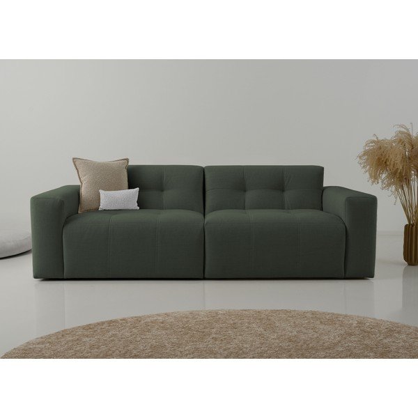 Sofa tamsiai žalios spalvos 220 cm Maxel – Scandic-image-1