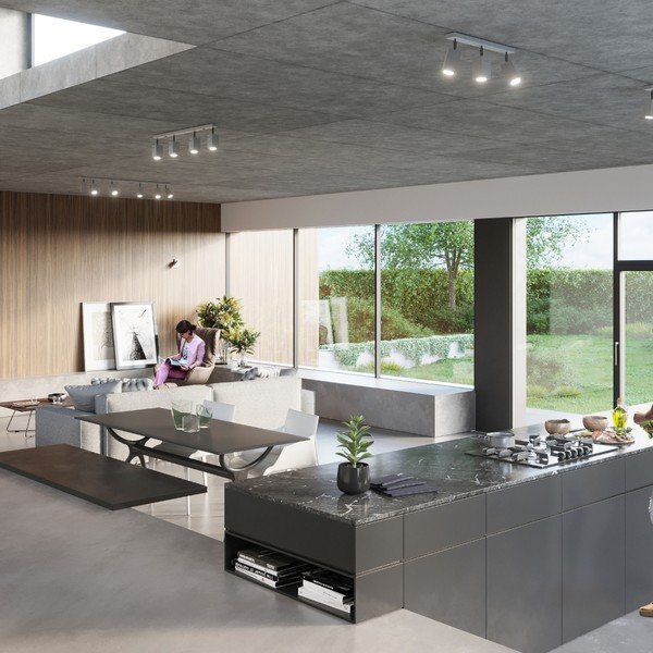 Sieninė lempa pilkos spalvos Toscana – Sollux-image-3