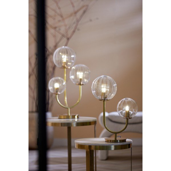 Aukso spalvos stalinis šviestuvas (aukštis 43 cm) Magdala - Light & Living-image-1