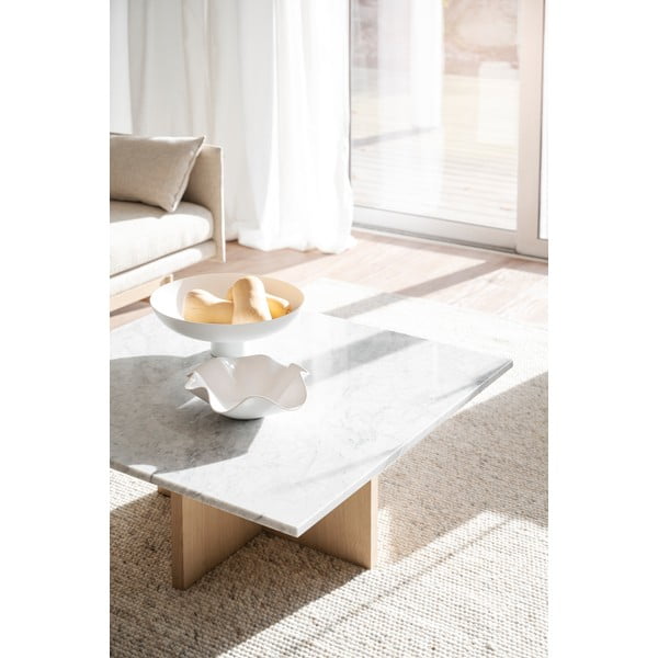 Balto marmuro kavos staliukas 90x90 cm Brooksville - Rowico-image-2