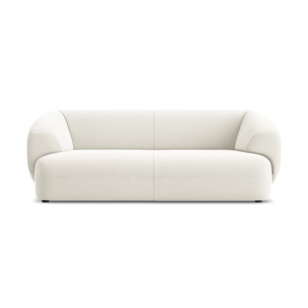 Baltos spalvos iš velveto sofa 212 cm Moana – Makamii