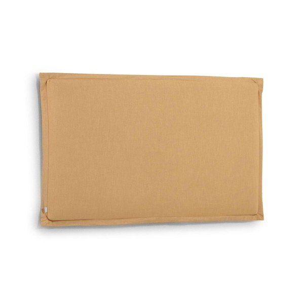 Garstyčių spalvos iš audinio galvūgalis 186x106 cm Tanit – Kave Home