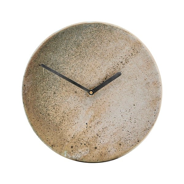 Smėlio spalvos sieninis laikrodis House Doctor Metro, ⌀ 22 cm