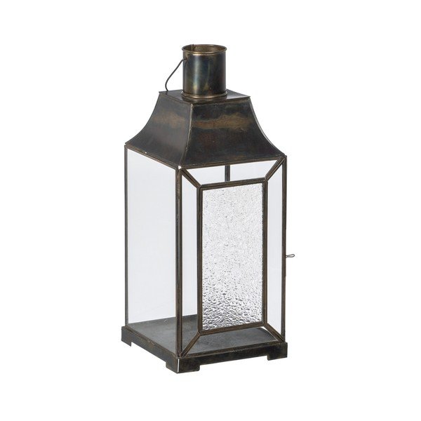 Iš metalo/iš stiklo žibintas (aukštis 44 cm) – Ixia