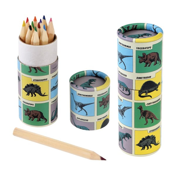 12 kreidelių rinkinys Prehistoric Land - Rex London-image-2