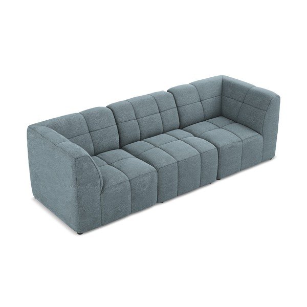 Mėlynos spalvos sofa iš boucle 255 cm Aloha – Makamii-image-2