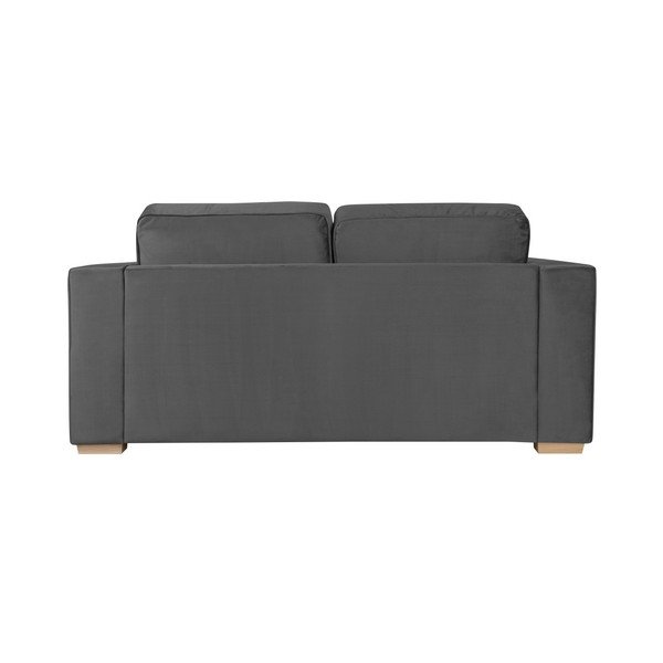 Kosmopolitinio dizaino Čikagos pilka dviejų vietų sofa-image-1