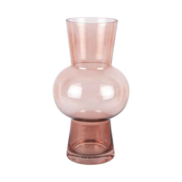 Šviesiai rožinės spalvos stiklo vaza Gleam Sphere – PT LIVING