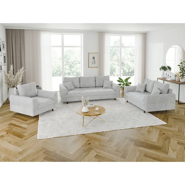 Šviesiai pilkos spalvos sofa 210 cm Ariella – Ropez-image-4
