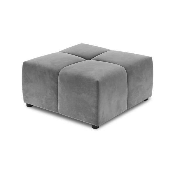 Pilkas aksominis sofos modulis Rome Velvet - Cosmopolitan Design