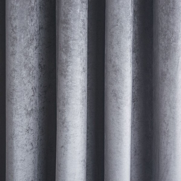 Pilkos spalvos užuolaidos 2 vnt. 229x229 cm Crushed Velvet Glamour Sequin – Catherine Lansfield-image-2