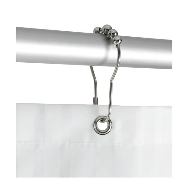 12 kabliukų rinkinys dušo užuolaidoms Wenko -image-1