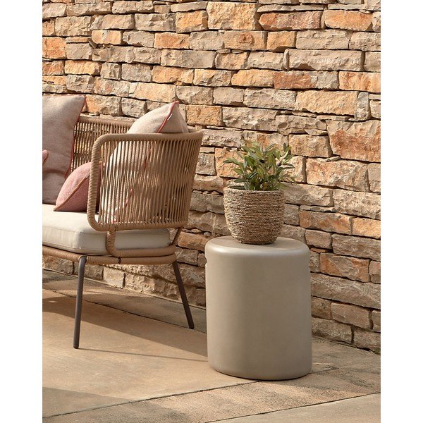 Apvalios formos sodo šoninis staliukas ø 35 cm Taimi – Kave Home-image-1