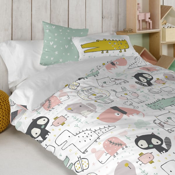 Medvilninis dvipusis užvalkalas pagalvei Moshi Moshi Best Buddies, 50 x 30 cm-image-3