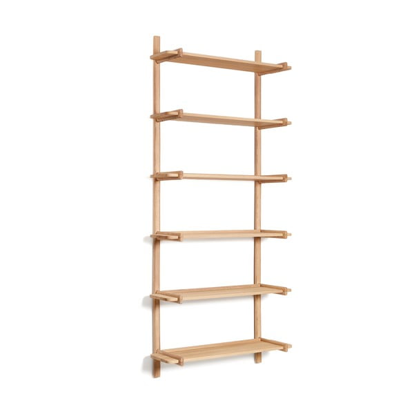 Iš ąžuolo masyvo modulinė lentyna natūralios spalvos 90x202 cm Sitra – Kave Home