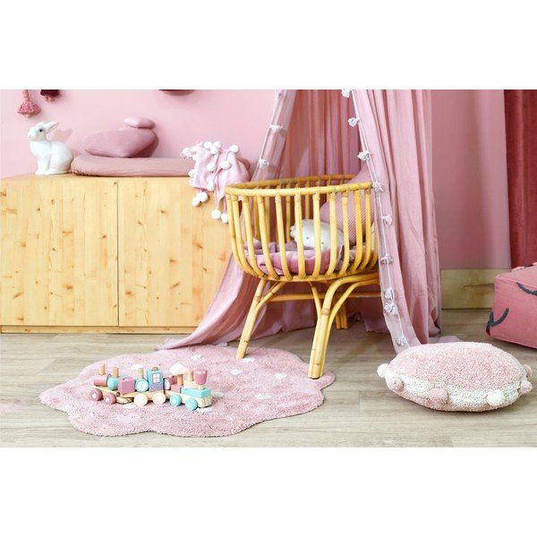 Skalbiamas/rankų darbo iš medvilnės vaikiškas kilimas rožinės spalvos ø90 cm Mini Biscuit Vintage Nude – Lorena Canals-image-4