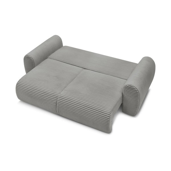 Iš kordinio velveto sulankstoma sofa tamsiai pilkos spalvos 257 cm Lucien – Bobochic Paris-image-4