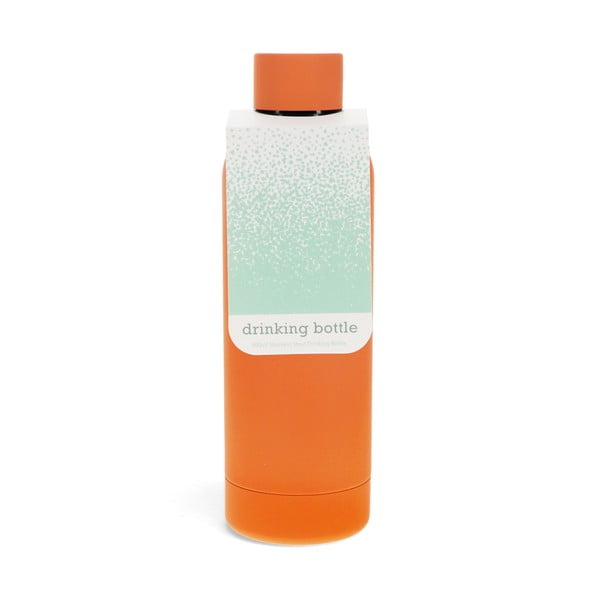 Oranžinės spalvos iš nerūdijančio plieno butelis Kelioninis buteliukas 500 ml – Rex London-image-2