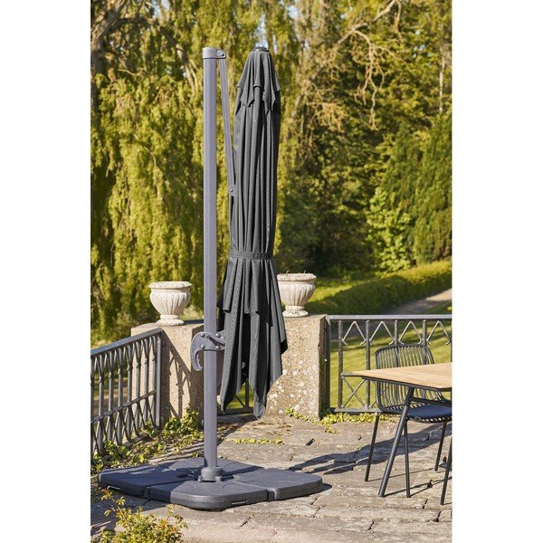 Juodos spalvos skėtis nuo saulės ø 295 cm Baza – House Nordic-image-4