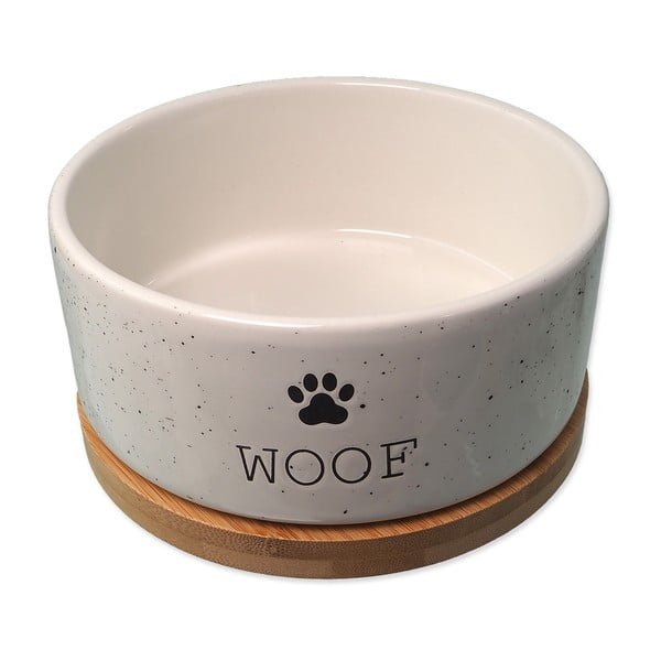 Iš keramikos augintinių dubuo šuniui ø 16 cm Dog Fantasy WOOF – Plaček Pet Products
