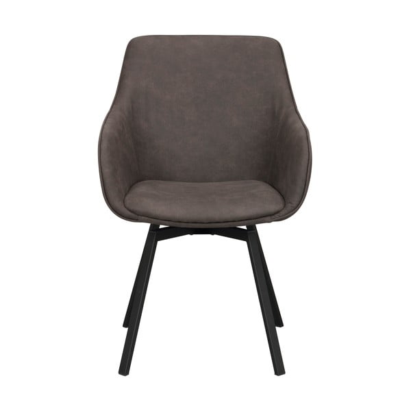 Pilkos spalvos iš audinio valgomojo kėdžių komplektas 2 vnt. Alison – Rowico-image-2