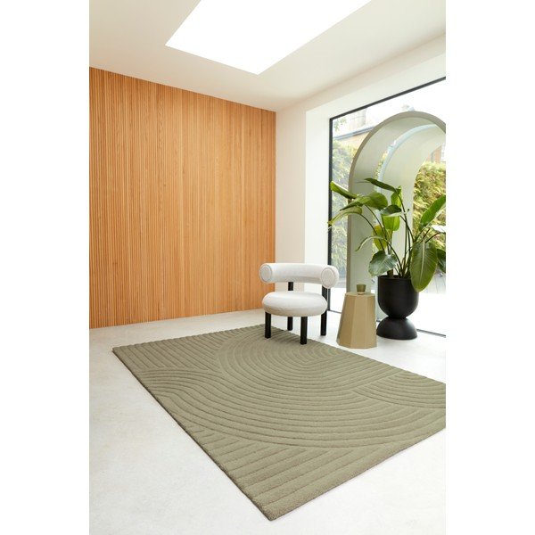 Kilimas iš vilnos khaki spalvos 160x230 cm Hague – Asiatic Carpets-image-2