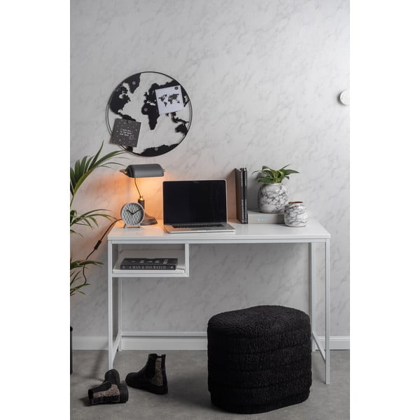 Balta-juoda geležinė žvakidė PT LIVING Marble, aukštis 12,5 cm-image-1