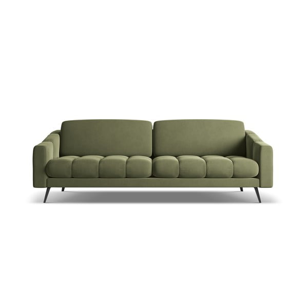 Žalios spalvos iš velveto sofa 238 cm Nalu – Makamii