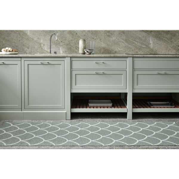 Žalios spalvos lauko kilimas 70x150 cm Kotte Army Sage – Pappelina-image-3