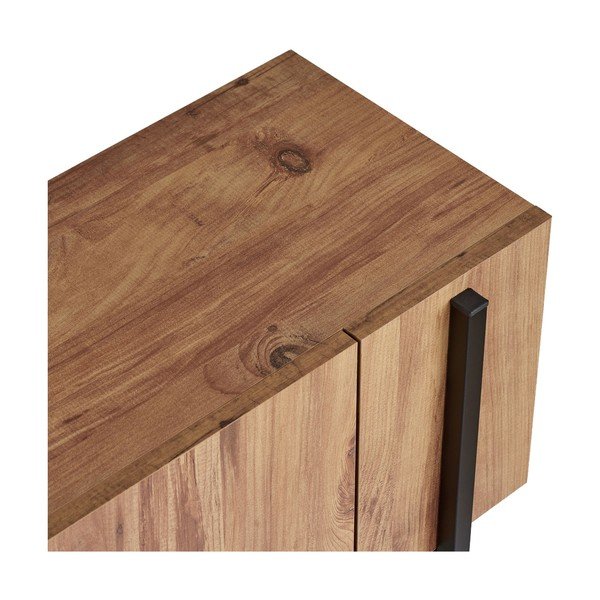 Natūralios spalvos TV spintelė iš pušies 180x45x30 cm Nexus – Kalune Design-image-4