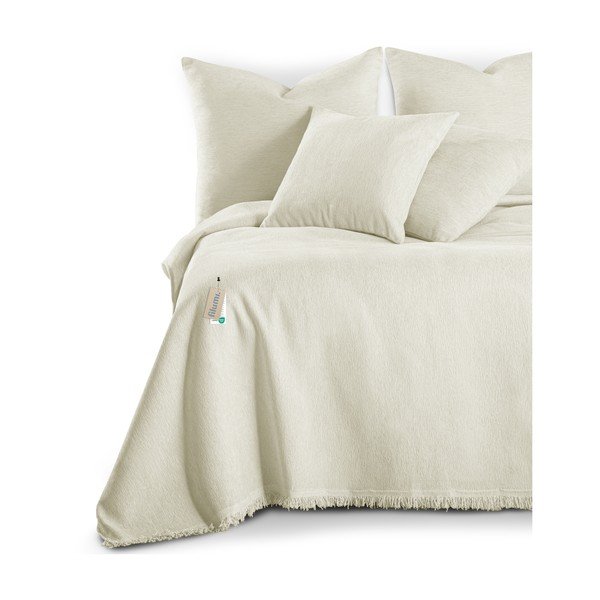 Kreminės spalvos iš šenilino lovatiesė 220x240 cm Talo – Filumi